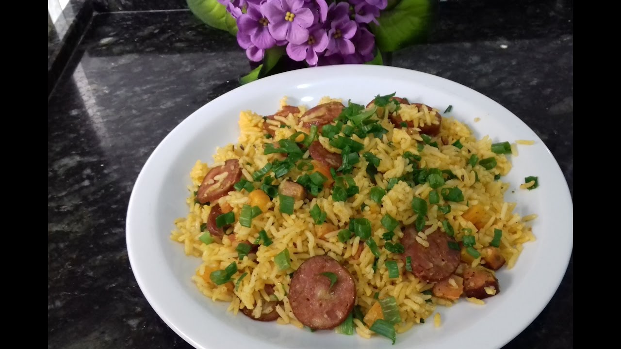 Arroz com Calabresa